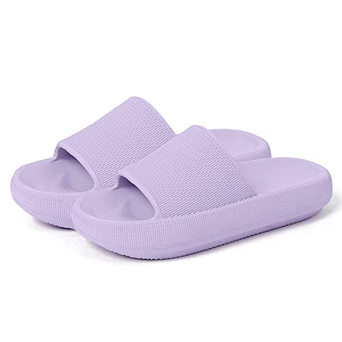 MoneRffi Badelatschen Damen Badeschuhe Herren-Badeschlappen Hausschuhe Damen, Cozislides Airfoot Wolken Wolkenschuhe Rutschfeste Pantoletten，Sommer Cozy Slides Schlappen45mm von MoneRffi