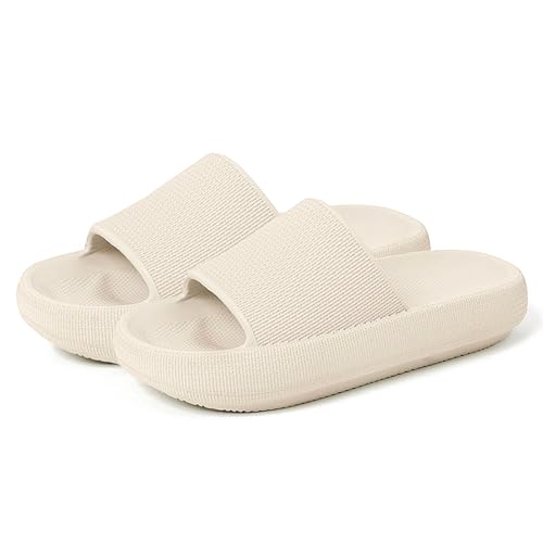 MoneRffi Badeschuhe Damen Herren Cozislides Original Hausschuhe Badelatschen Damen Wolkenschuhe Sommer Pantoletten Cloudyzz Rutschfest Badeschlappen von MoneRffi