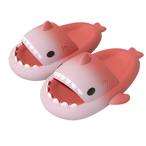 MoneRffi Cloud Shark Slides Damen Hai Hausschuhe Schuhe Non-slip Slippers Quick-drying Haifisch Schlappen mit Farbverlauf Summer Lustige Herren Shark Badelatchen Badeschuhe Indoor Outdoor von MoneRffi