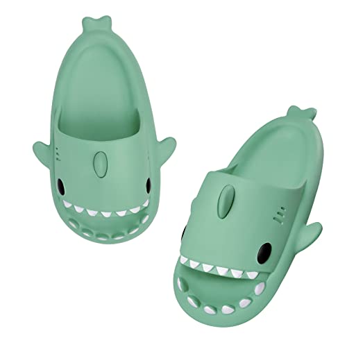 MoneRffi Cloud Shark Slides Damen Hai Hausschuhe Schuhe Unisex Sommer Haifisch Schlappen Herren Rutschfeste Badeschuhe Cartoon SharkSoft Badeschuhe Lustig Slippers von MoneRffi