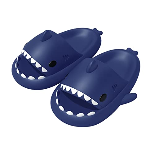 MoneRffi Cloud Shark Slides Damen Hai Hausschuhe Schuhe Unisex Sommer Haifisch Schlappen Herren rutschfeste Badeschuhe Cartoon SharkSoft Badeschuhe Lustig Slippers von MoneRffi