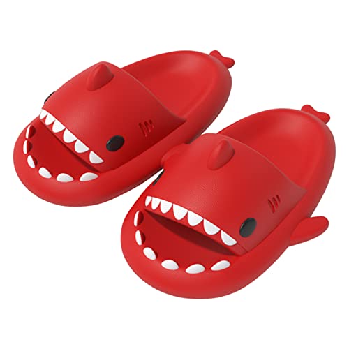 MoneRffi Cloud Shark Slides Damen Hai Hausschuhe Schuhe Unisex Sommer Haifisch Schlappen Herren rutschfeste Badeschuhe Cartoon SharkSoft Badeschuhe Lustig Slippers von MoneRffi