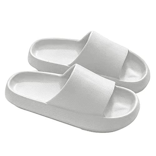 MoneRffi Cosyslides Badelatschen Damen Herren, Sommer Airfoot Wolken Badeschuhe, Bequeme Rutschfeste Schnell Trocknende Hausschuhe, Unisex Cloudyzz Home Badeschlappen Pantoletten Sandalen von MoneRffi