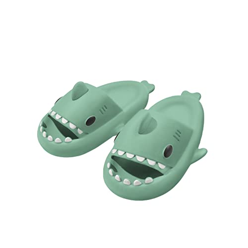 MoneRffi Hai Hausschuhe Damen Herren, Dicken-Upgrade 4cm Weich Leicht Shark Slippers, Rutschfester Haifisch Schlappen für Drinnen Draußen von MoneRffi