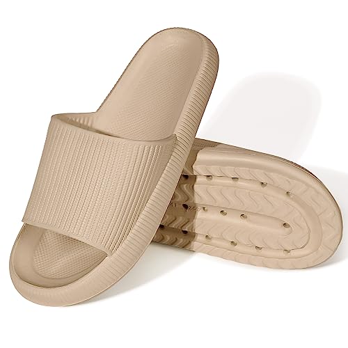 MoneRffi Badelatschen Damen Badeschuhe Herren-Badeschlappen Hausschuhe Damen, Cozislides Airfoot Wolken Wolkenschuhe rutschfeste Pantoletten, Cozy Slides Schlappen von MoneRffi