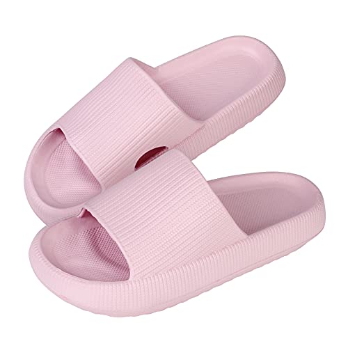 MoneRffi Badelatschen Damen Badeschuhe Herren-Badeschlappen Hausschuhe Damen, Cozislides Airfoot Wolken Wolkenschuhe Rutschfeste Pantoletten, Cozy Slides Schlappen von MoneRffi