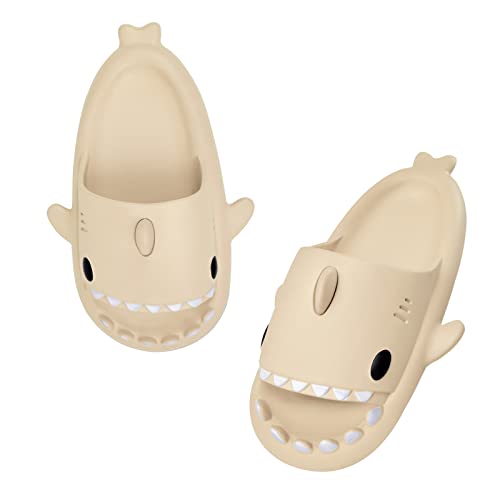 MoneRffi Shark Slippers Cute Cloud Shark Slides Damen Hai Hausschuhe Non-Slip Unisex Super Weich Herren Badelatchen Badeschuhe Sommer Strand Open Toe Shark Slides Indoor Outdoor von MoneRffi