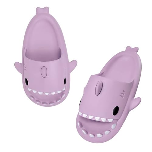 MoneRffi Shark Slippers Damen Hai Hausschuhe Rutschfest Cloud Shark Slides Herren Badelatschen Cute Thick Sole Shark Slippers Super Weich Shower Badeschuhe Indoor Outdoor für Sommer von MoneRffi