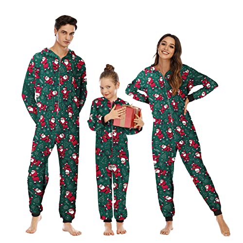 MoneRffi Weihnachts Pyjama Familie Set,Matching Christmas Pyjama Couples Set,Weihnachtspyjama Familie Outfit Weihnachten Schlafanzug für Damen Herren Kinder(13,Herren,XXL) von MoneRffi