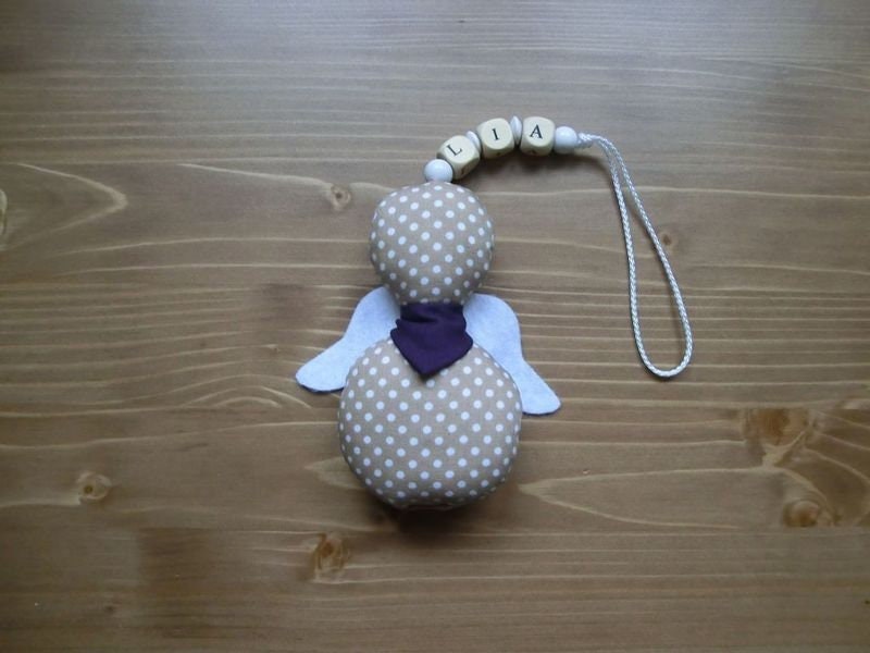 Schutzengel/Glücksbringer Beige Mit Namen Personalisiert Taufe Engel Aus Stoff Geschenk Geburt Schutzengel/Glücksbringer Beige Mit Namen Personalisiert Taufe Engel Aus Stoff Geschenk Geburt von Monemy