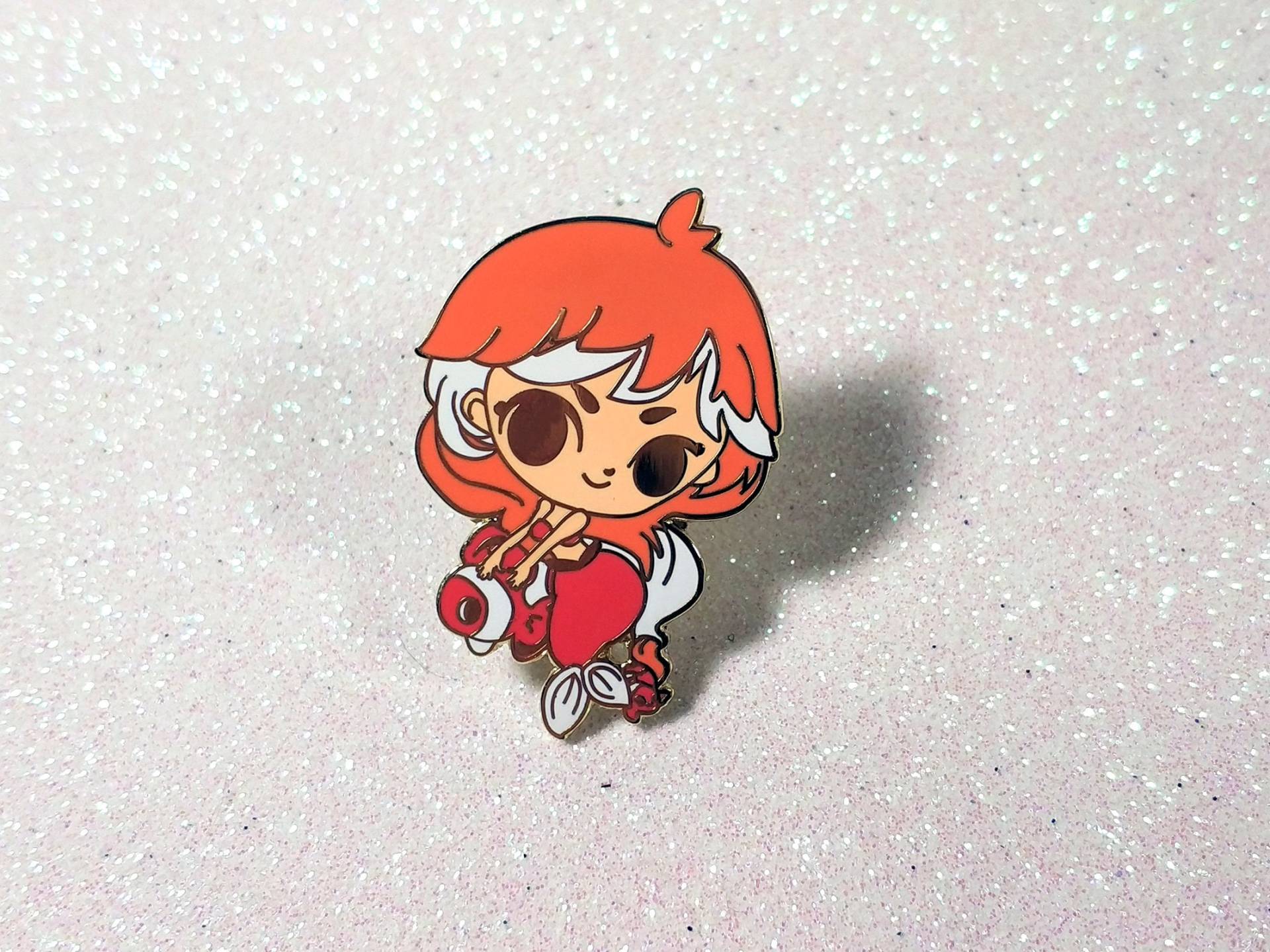 Pin 45 Mm Von Orange Clownfisch Meerjungfrau Pin 45 Mm Von Orange Clownfisch Meerjungfrau von MoneriesCo