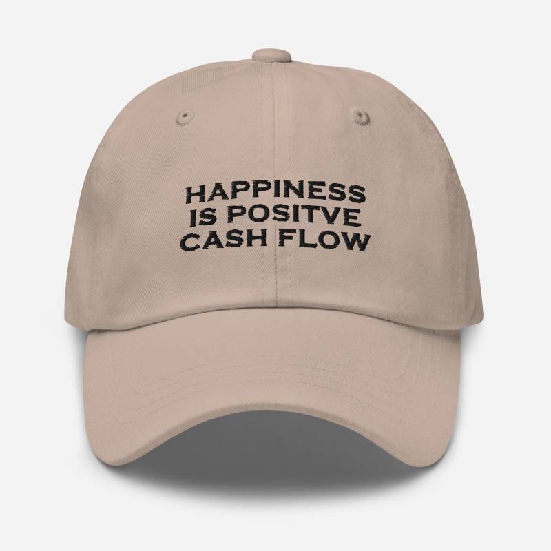 Happiness Is Positive Cash Flow Cap | Finanz Meme Mütze Investor Finance Bro Essential von Moneting