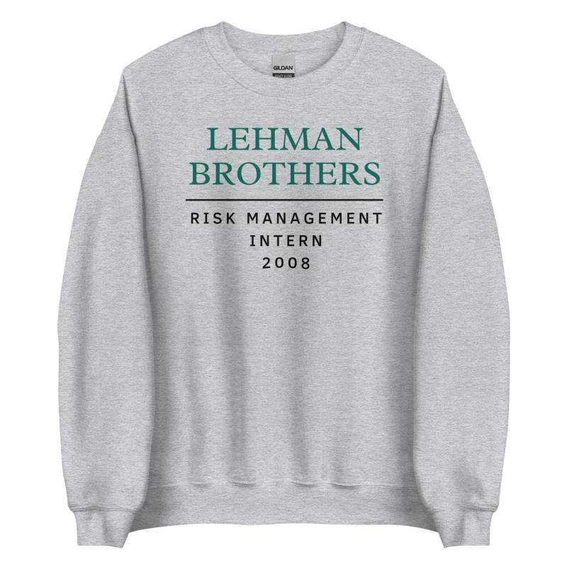 Lehman Brothers Sweatshirt | Lehman Brothers Risk Management Intern Pullover Merchandise Wall Street Meme Geschenk von Moneting