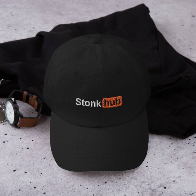stonks Cap - Lustiger Aktien Merch | Finanz Meme Basecap To The Moon Mauerstrassenwetten Perfektes Trader Geschenk |Dad Hat von Moneting