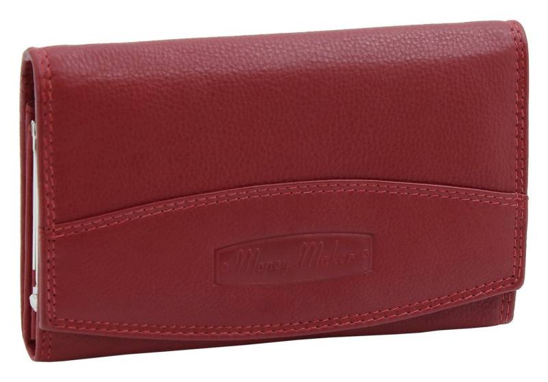 Money Maker Geldbörse - Damen Leder Portemonnaie - Geldbeutel mit vielen Fächern, Logoprägung von Money Maker