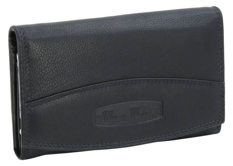 Money Maker Geldbörse - Damen Leder Portemonnaie - Geldbeutel mit vielen Fächern, Logoprägung von Money Maker