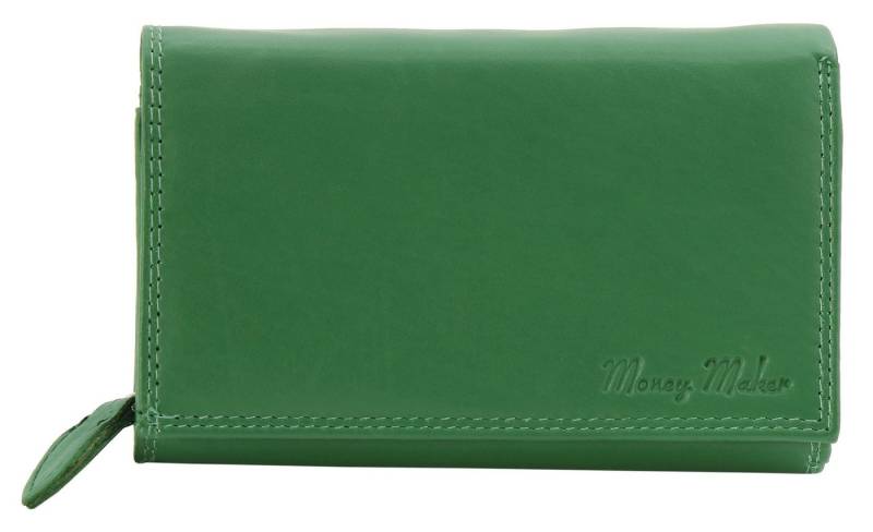 Money Maker Geldbörse Großes Damen Leder Portemonnaie mit RFID Schutz Geldbeutel viel Platz, Echt-Leder von Money Maker