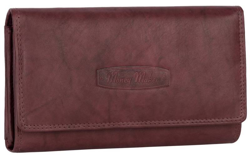 Money Maker Geldbörse RFID Damen Geldbörse Portemonnaie Geldbeutel Damenbörse Leder, Damen Geldbörse klappbar mit Drückknopf Portemonnaie Geldbeutel von Money Maker