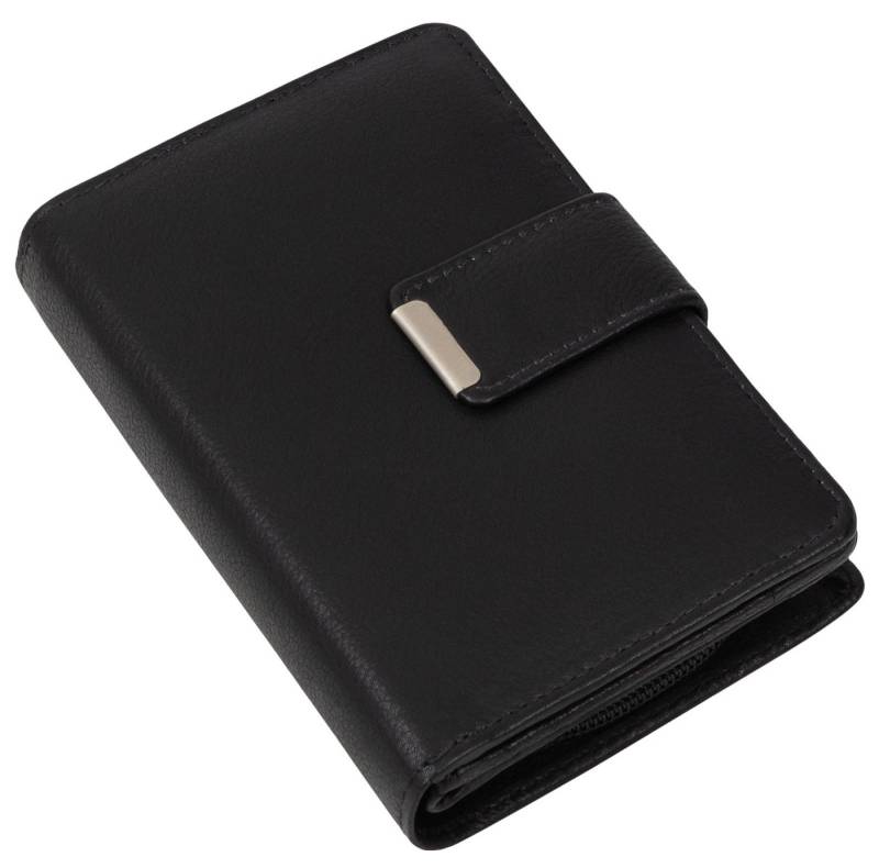 Money Maker Geldbörse RFID Damen Geldbörse Portemonnaie Geldbeutel Damenbörse Leder, Damen Geldbörse klappbar mit Drückknopf Portemonnaie Geldbeutel von Money Maker