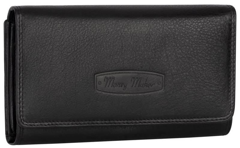 Money Maker Geldbörse RFID Damen Geldbörse Portemonnaie Geldbeutel Damenbörse Leder, Damen Geldbörse klappbar mit Drückknopf Portemonnaie Geldbeutel von Money Maker