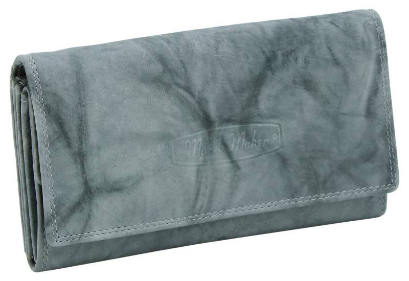 Money Maker Geldbörse aus Leder - Damen Portmonee mit RFID-Schutz - viele Fächer, groß von Money Maker