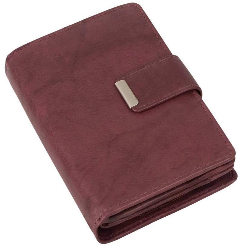 Money Maker Geldbörse RFID Damen Geldbörse Portemonnaie Geldbeutel Damenbörse Leder, Damen Geldbörse klappbar mit Drückknopf Portemonnaie Geldbeutel von Money Maker