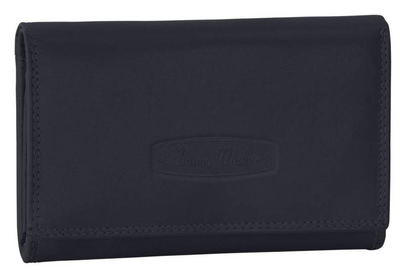 Money Maker Geldbörse RFID Damen Geldbörse Portemonnaie Geldbeutel Damenbörse Leder, Damen Geldbörse klappbar mit Drückknopf Portemonnaie Geldbeutel von Money Maker