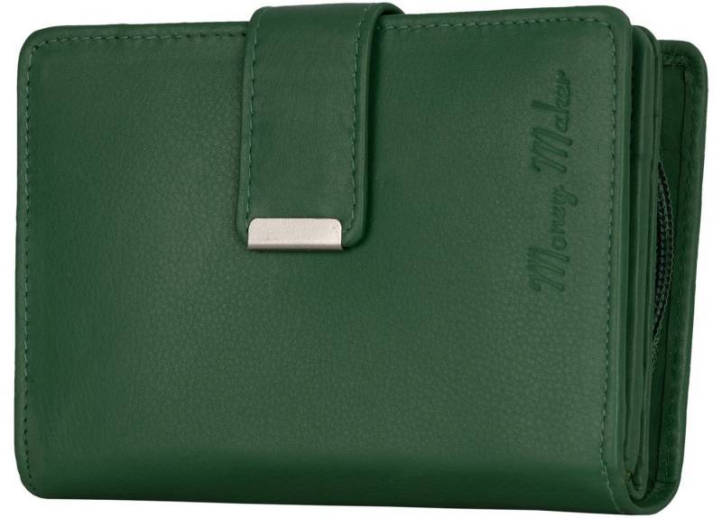 Money Maker Geldbörse RFID Damen Geldbörse Portemonnaie Geldbeutel Damenbörse Leder, Damen Geldbörse klappbar mit Drückknopf Portemonnaie Geldbeutel von Money Maker