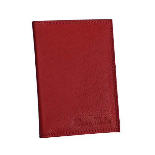 Money Maker - Wild Things Only - Leder Dokumentenmappe Ausweismappe Kreditkartenmappe Führerscheinhülle in versch. Farben - präsentiert von ZMOKA® (Rot) von Money Maker