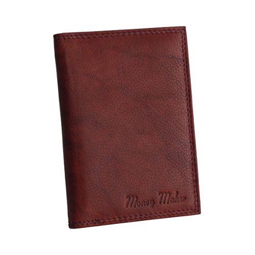 Money Maker - Wild Things Only - Leder Dokumentenmappe Ausweismappe Kreditkartenmappe Führerscheinhülle in versch. Farben - präsentiert von ZMOKA® (Braun) von Money Maker