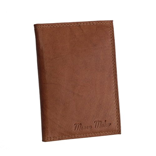 Money Maker - Wild Things Only !!! - kleine Leder Dokumentenmappe, Ausweismappe, Kartenetui in versch. Farben - präsentiert von ZMOKA® (Tan - Natur) von Money Maker