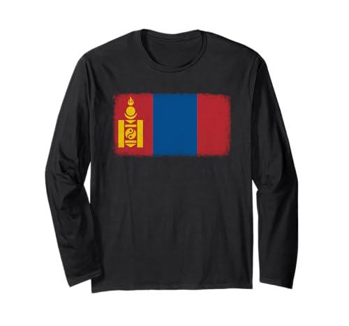 Mongolei-Flagge, Grafik für Männer, Frauen, Kinder Langarmshirt von Mongolia Flag Graphic Store