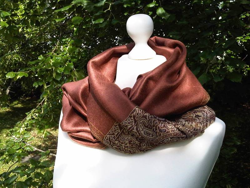 Paisley Webschal Xl-Schal Pashmina Style Oversize Fransen-Schal Stola Unisex Weicher Hals-Schmeichler Schal Schulter-Tuch von MoniCasaExclusive