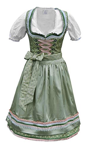 Dirndl Trachtenkleid Mididirndl 2. TLG von Muniba Collection - Grün (48) von Moniba Collection