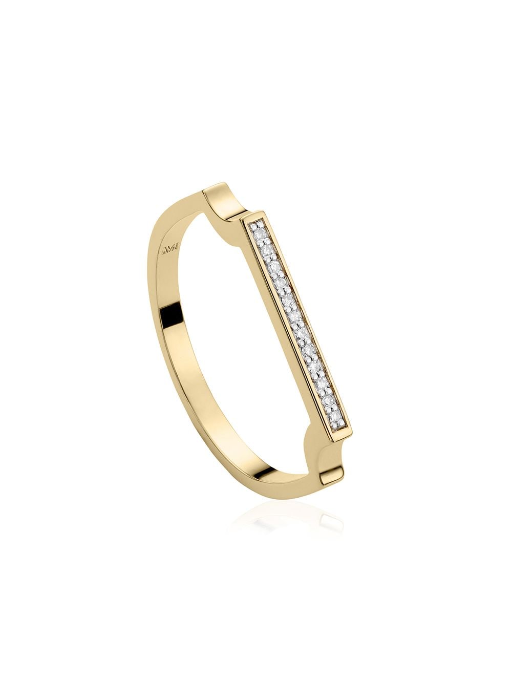 Monica Vinader 'GP Signature' Ring mit Diamanten - Gold von Monica Vinader