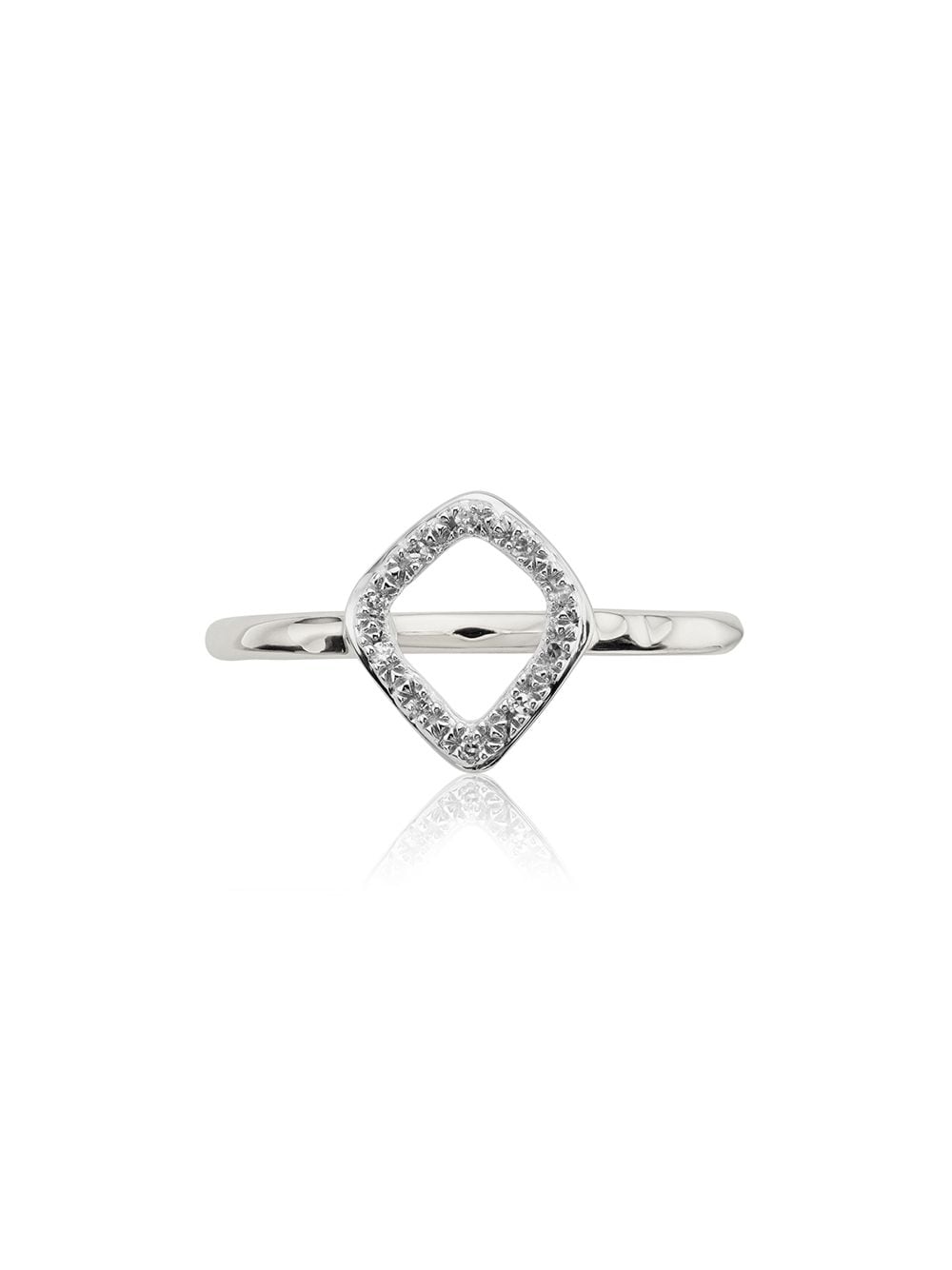 Monica Vinader 'Riva' Diamantenring - Silber von Monica Vinader