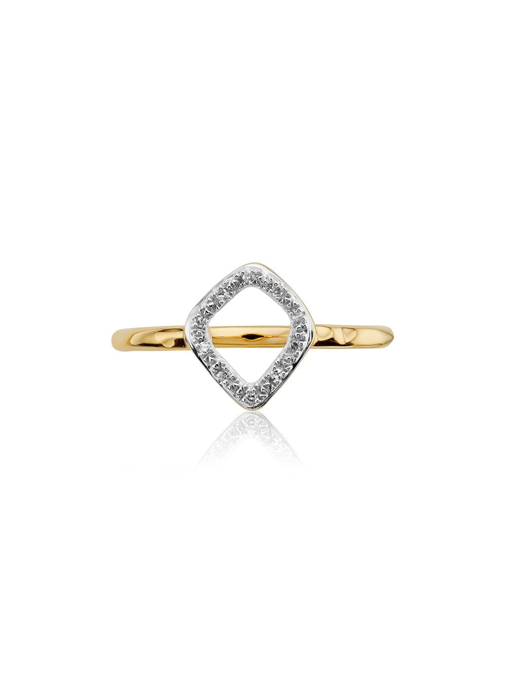 Monica Vinader 'Riva' Ring mit Diamanten - Gold von Monica Vinader