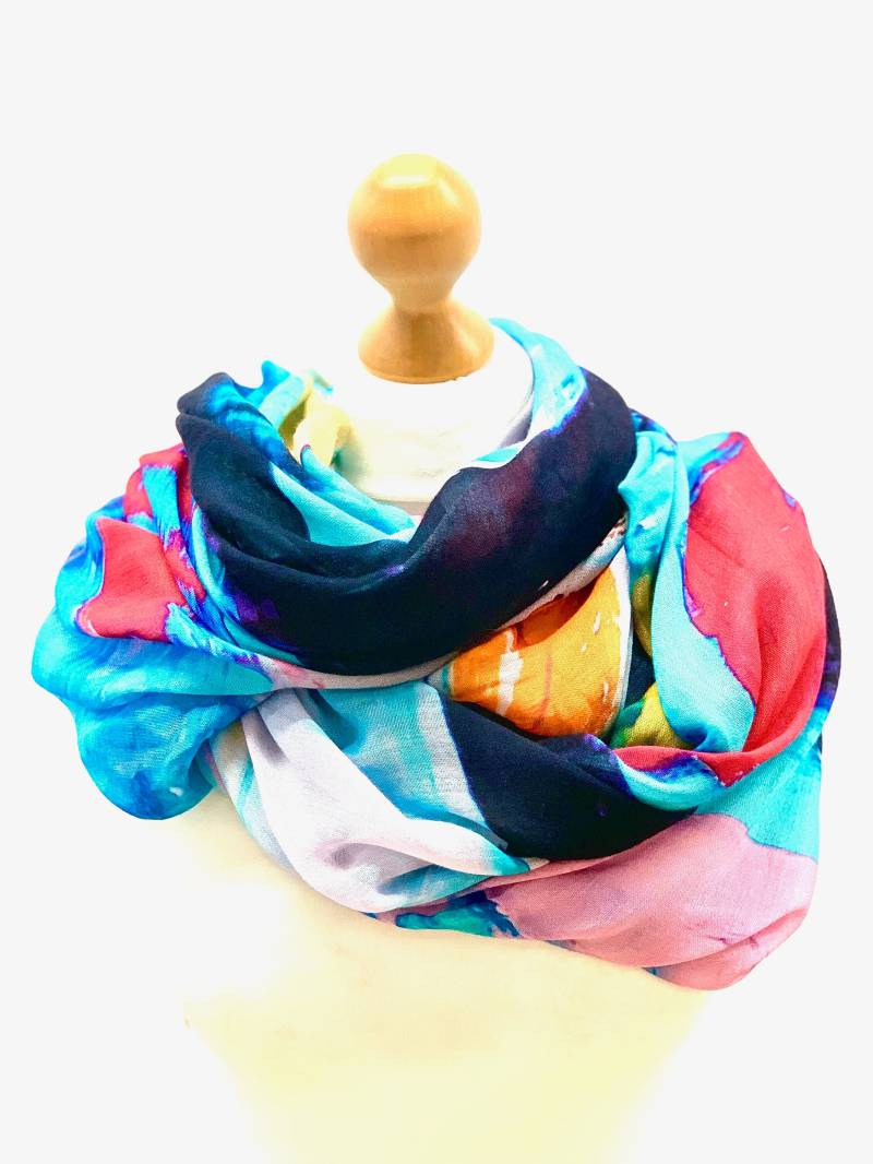 Blauer Modal Schal Sarong Frauen Sommer Abdeckung-Up Blauer Modal Schal Sarong Frauen Sommer Abdeckung-Up von MonicaMajaRichardson