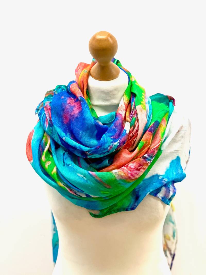 Sommer Karneval Schal Modal Sarong Wrap Mit Wimpern Saum Sommer Karneval Schal Modal Sarong Wrap Mit Wimpern Saum von MonicaMajaRichardson