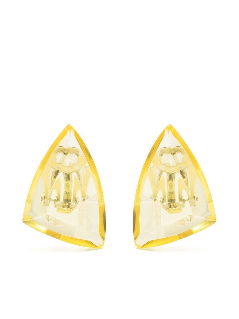 Monies Ohrringe mit Kristall im Oversized-Look - Gelb von Monies