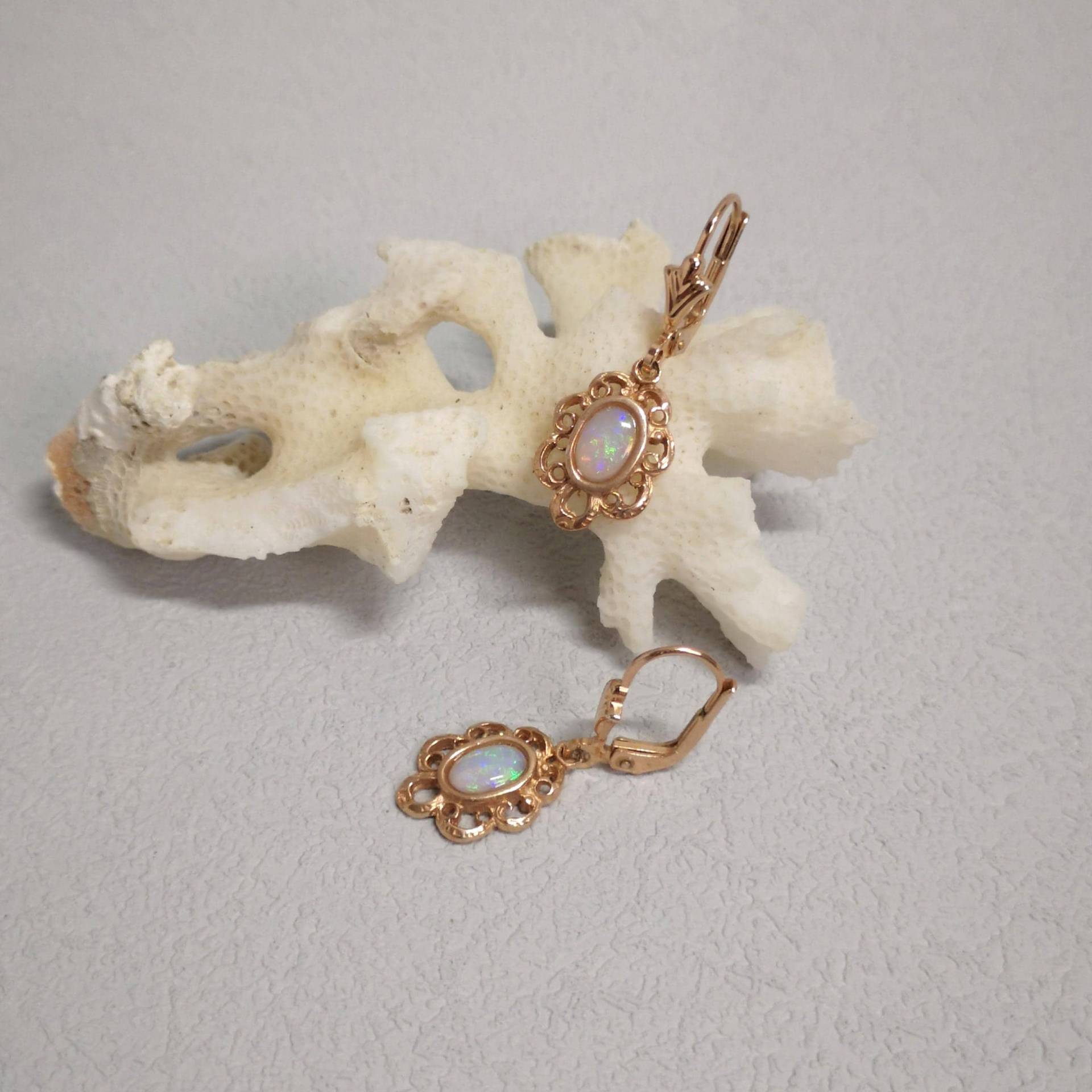 Jugendstil Opal Ohrringe Opalschmuck Ohrhänger 925/ - Sterling Silber Rosé Vergoldet Jugendstilschmuck Art Nouveau Vintage Trachten Retro Jugendstil Opal Ohrringe Opalschmuck Ohrhänger 925/ - Sterling Silber Rosé Vergoldet Jugendstilschmuck Art Nouveau Vintage Trachten Retro von MonikaStoeckinger