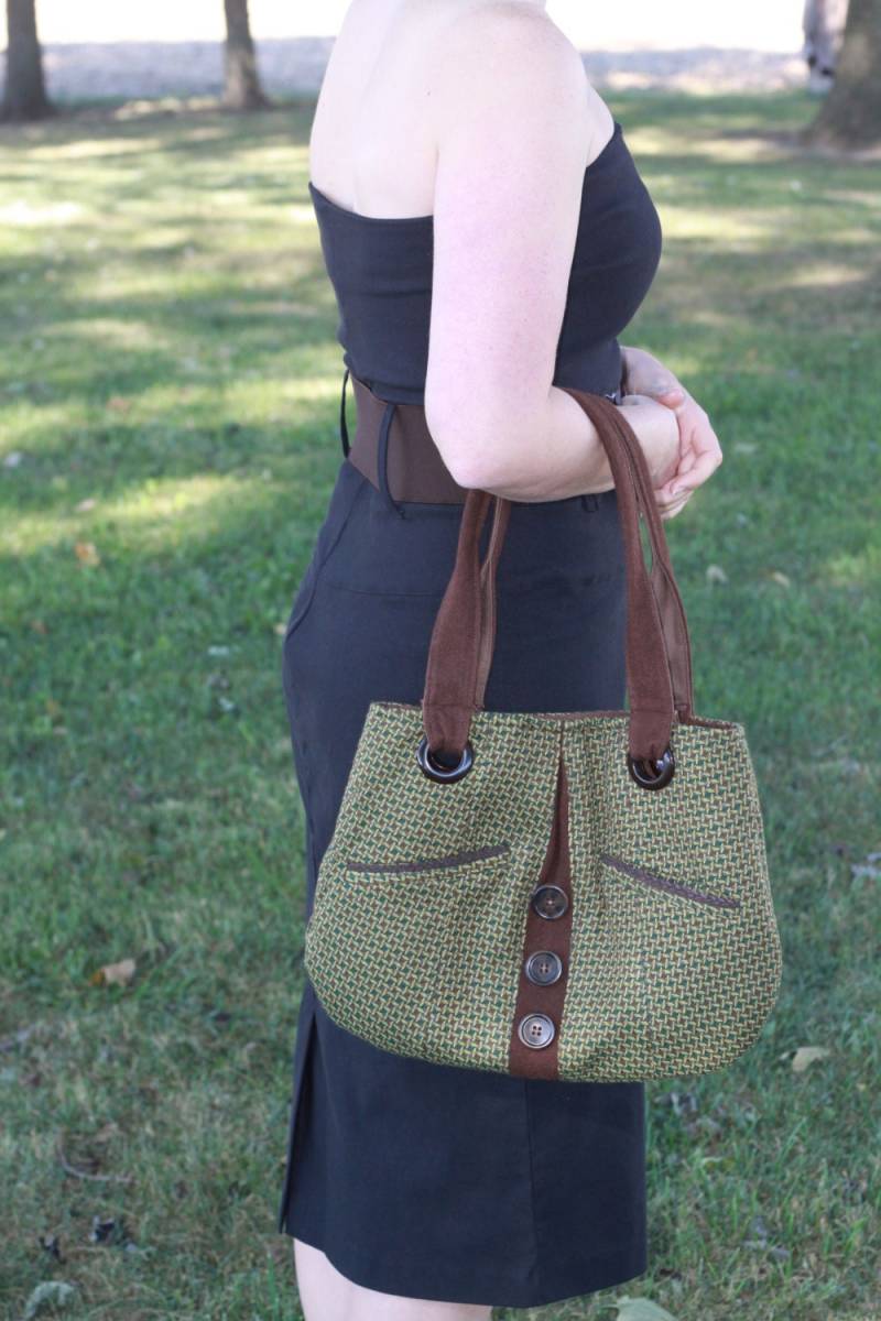 Geldbörse, Handtasche, Wolle, Handgefertigt, Wiederverwenden, Recycle, Grün, Taschen, Reisetasche, Umhängetasche von MoniquesFeltUniques