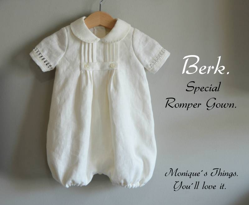 Berk Ceremony Strampler Baby Und Kind. Leinen Besondere Spitze. Entwerfen Sie Ihr Eigenes Set. Verschiedene Farben. Taufen, Hochzeiten, Partyfeiern von Moniquesthingsshop
