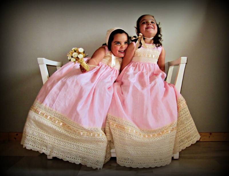 Yolanda | 1T Bis 8J+.mädchen.leinen Und Spulen.entwerfen Sie Ihr Eigenes Outfit.besondere von Moniquesthingsshop