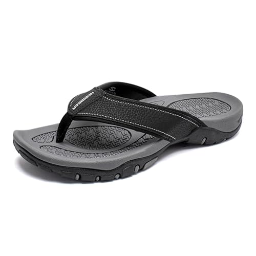 Monissy Bequeme Herren V2 Sandalen Männer Zehentrenner Flipflops Badelatschen Slides Hausschuhe Pantoffeln für Strand Urlaub Beach Surfen Freizeit Alltag Wandern Surfen Schwimm, Grau, 48 von Monissy