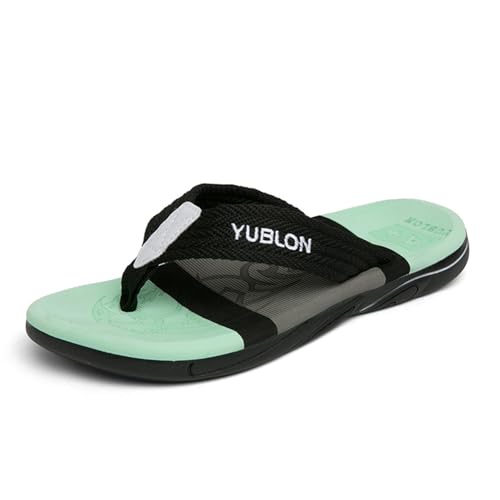 Monissy Herren Sommer Flipflops Männer Zehentrenner V2 Sandalen Pantoffeln für Strand Beach Hawaii Pool Wasserpark Urlaub Freizeit Alltag Schwimm, Schwarz, 41 von Monissy