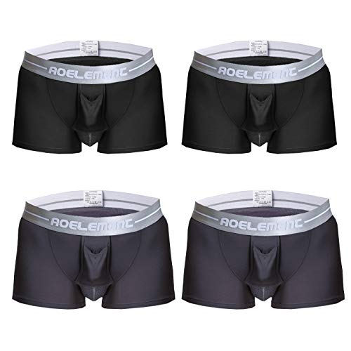 Monissy Herren Unterwäsche 4er Pack Gesundheit & Atmungsaktive Herren Boxershorts Schwarz Blau Grau Weiß L-4XL, Schwarz+Grau, L Monissy Herren Unterwäsche 4er Pack Gesundheit & Atmungsaktive Herren Boxershorts Schwarz Blau Grau Weiß L-4XL, Schwarz+Grau, L von Monissy