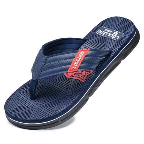 Monissy Herren Zehentrenner Männer Sommer Flipflops Jungen Hausschuhe Badelatschen Slipper Slides für Freizeit Geschenk Surfen Urlaub Strand Beach Hawaii Wandern Schwimm Pool, Blau, 39 von Monissy