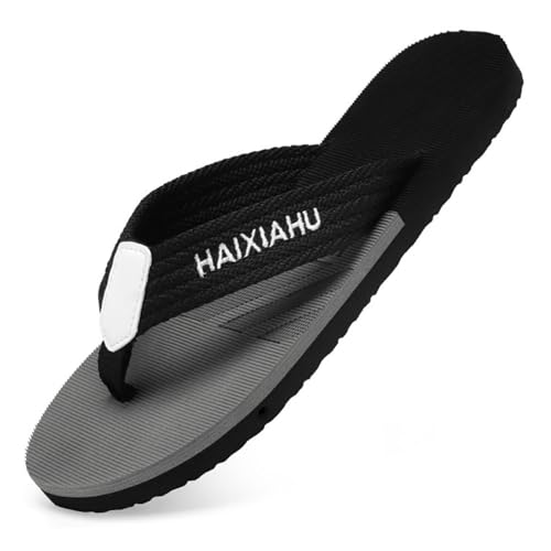 Monissy Sommer Herren Zehentrenner Männer Flipflops EVA Pantoffeln Jungen Hausschuhe V2 Sandalen Badelatschen für Strand Urlaub Geschenk Beach Hawaii Beach Surfen Schwimm Pools, Grau, 39 von Monissy