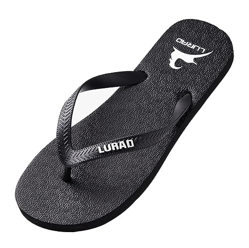 Monissy sommer Flipflops damen Badelatschen herren Zehentrenner jungen Schlappen Pantoletten Slides Espadrilles sommerschuhe Badenschuhe Hausschuhe Strand Freizeit Zuhause Wasser pools, Schwarz, 40 von Monissy